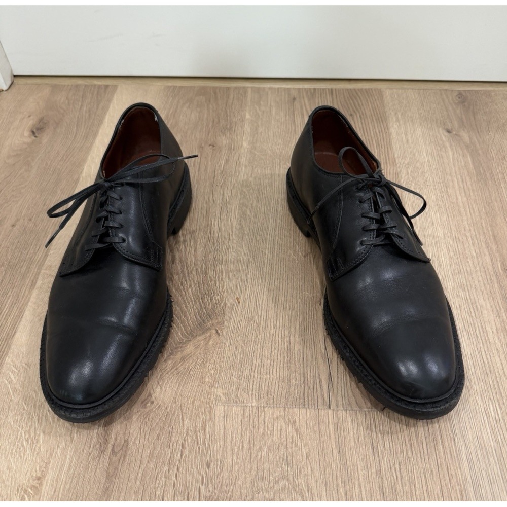 Allen Edmonds Badlands Men Sz 10.5 D Black Leather Derby Dress Shoes USA Made